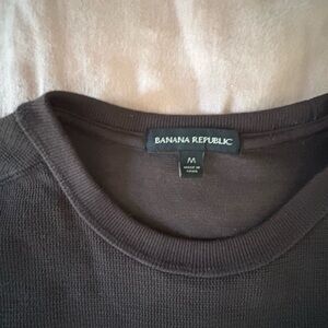 Banana Republic Black Long Sleeve Crewneck Shirt Men’s Medium
